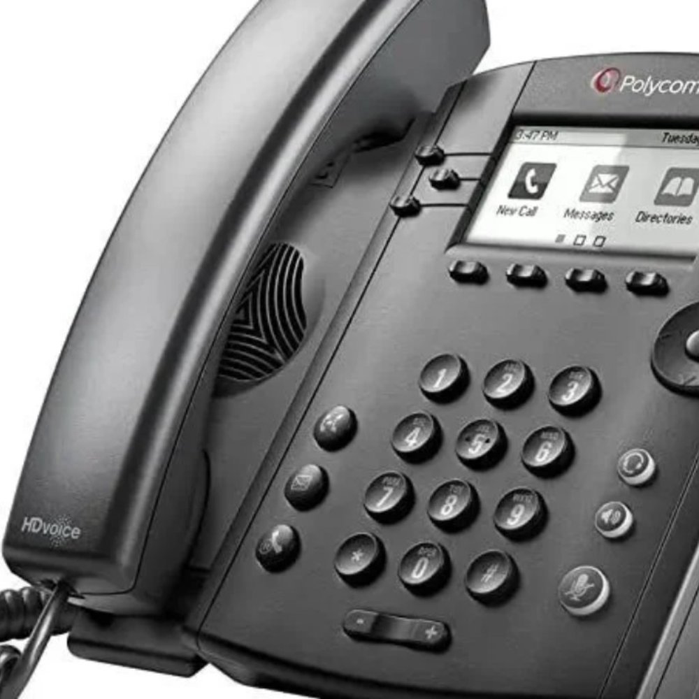 Polycom VVX 301 Corded Business Media Phone System - 6 Line PoE - 2201-48350-101